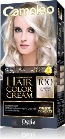 Delia Cameleo Hair Color Cream No. 100 Масляная крем-каска для волос с омега, оттенок осветлитель