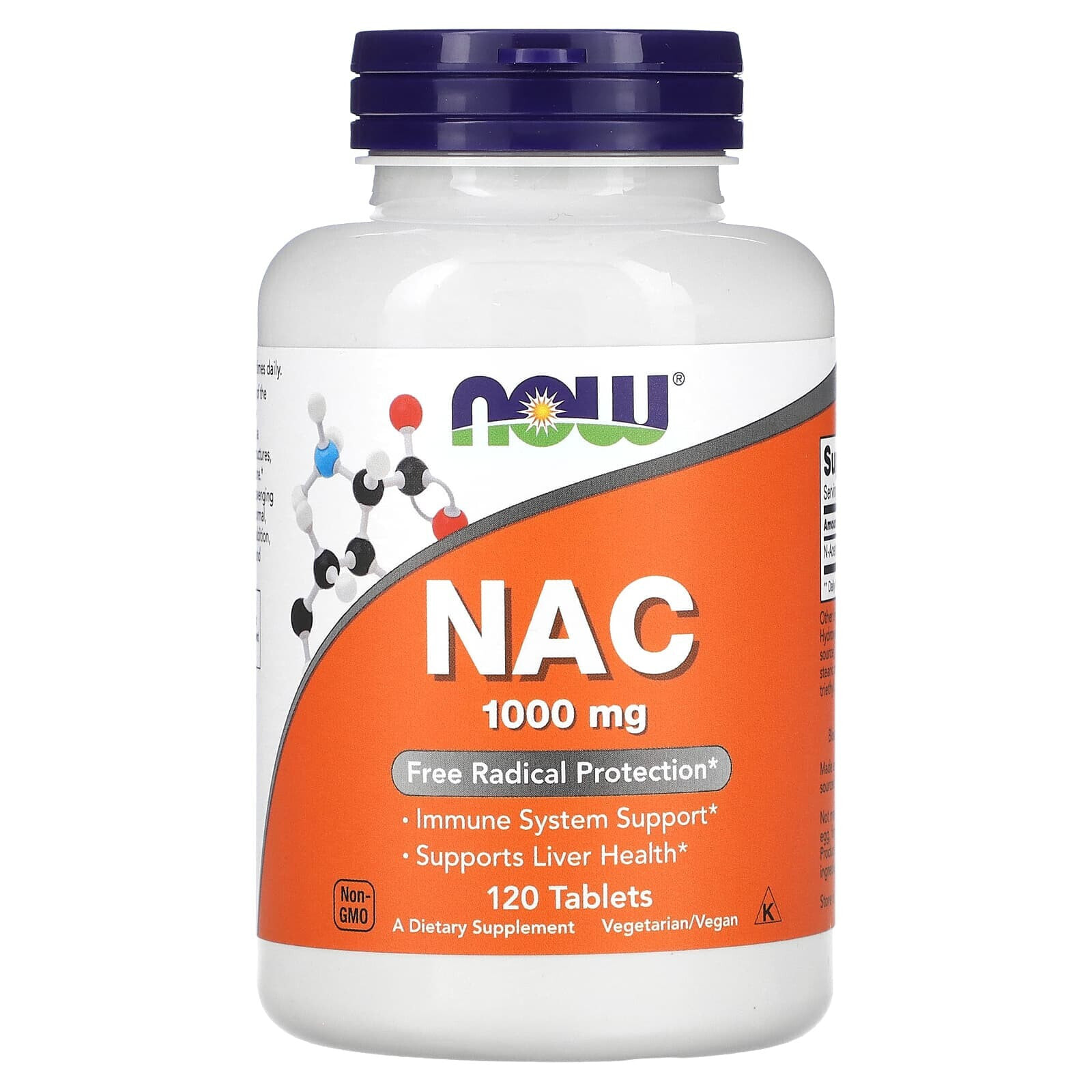 NOW Supplements - NAC -- 1000 mg - 60 Tablets