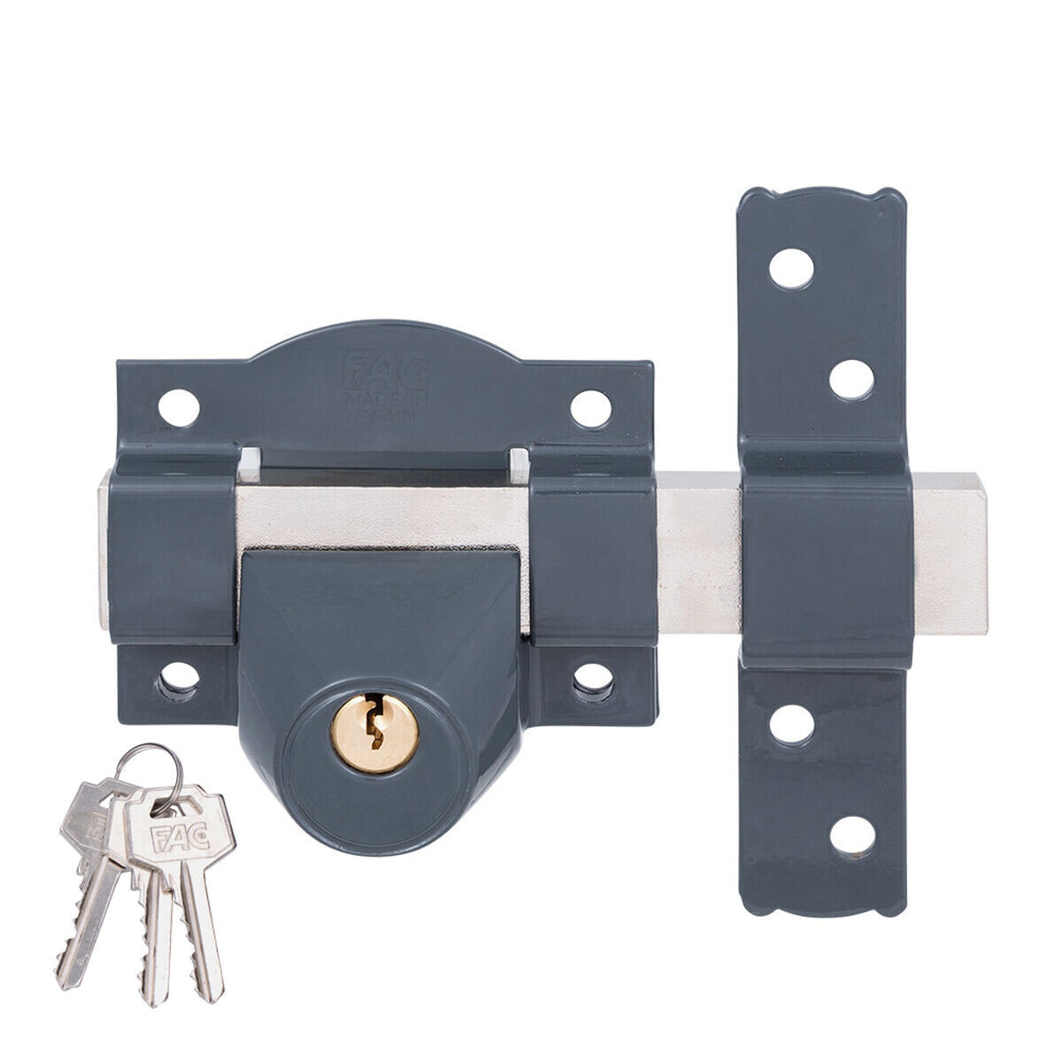Safety lock Fac 03014030 Dark grey Steel 38 mm