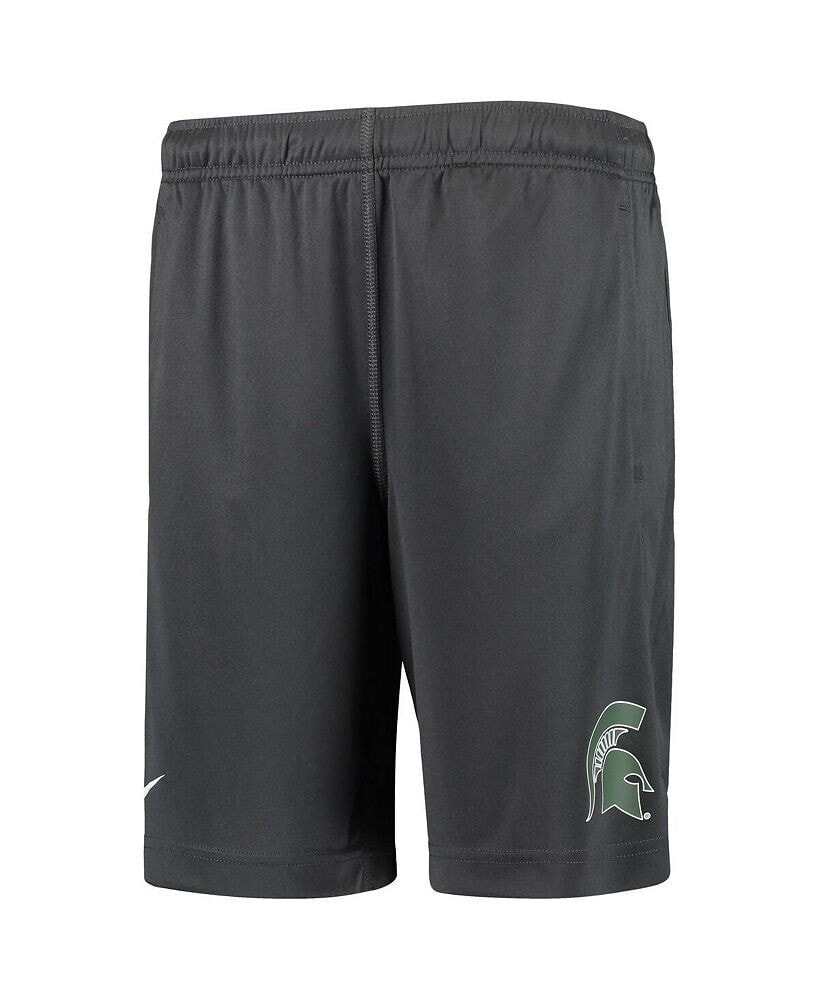 Nike big Boys and Girls Anthracite Michigan State Spartans Performance Fly Shorts