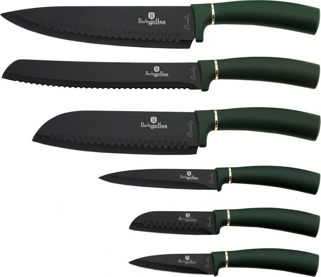 Набор ножей кухонных Berlinger Haus Emerald BH-2511 6 шт