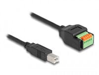 USB 2.0 Kabel Typ-B Stecker zu Terminalblock Adapter mit Drucktaster - Adapter - Digital