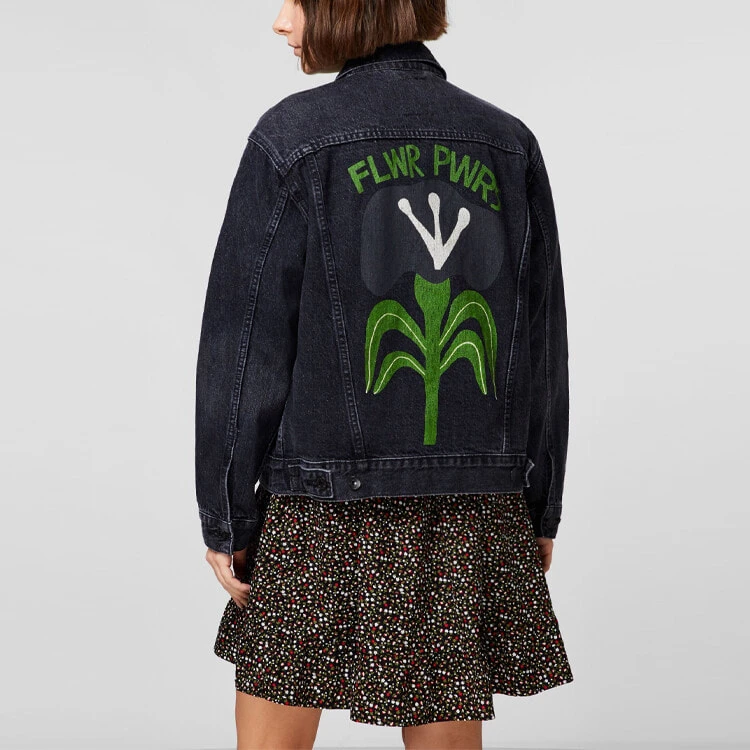 Levis Denim Jackets Women's Dark Gray