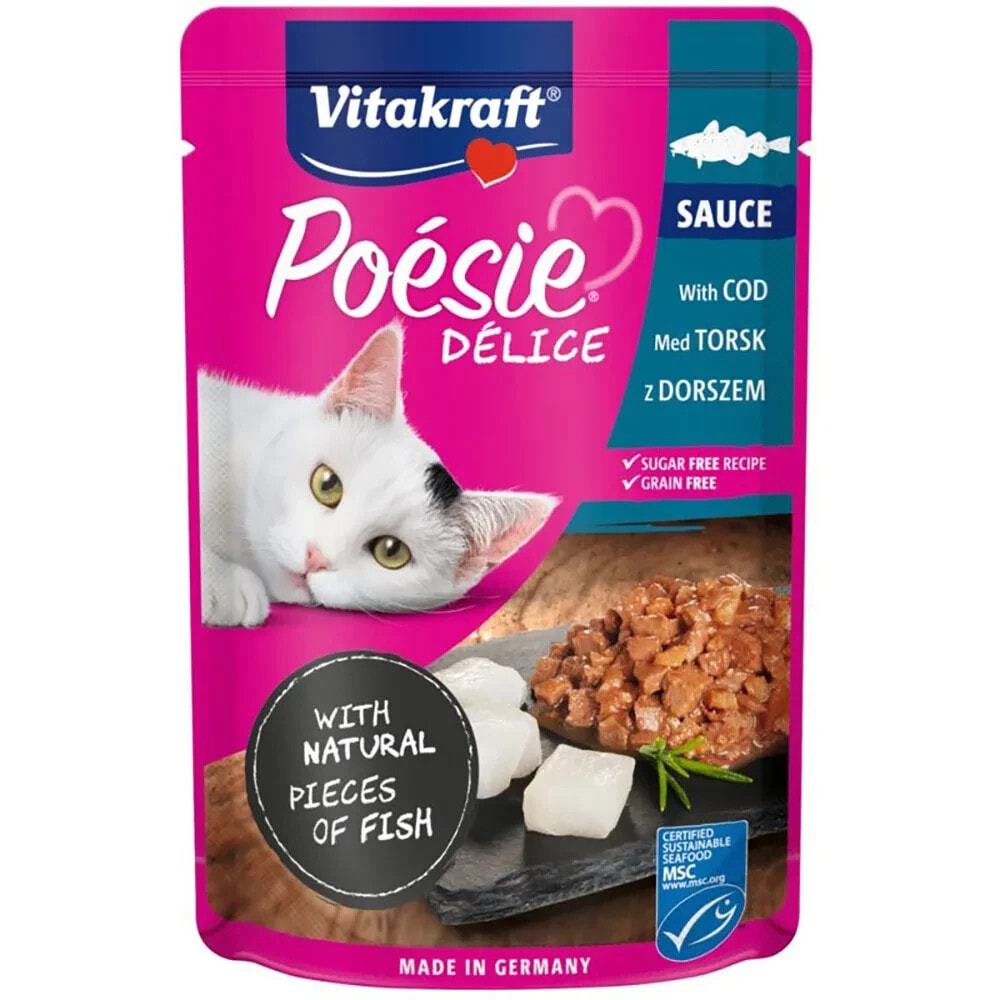 VITAKRAFT Poesie delice cod for wet cat food 85g