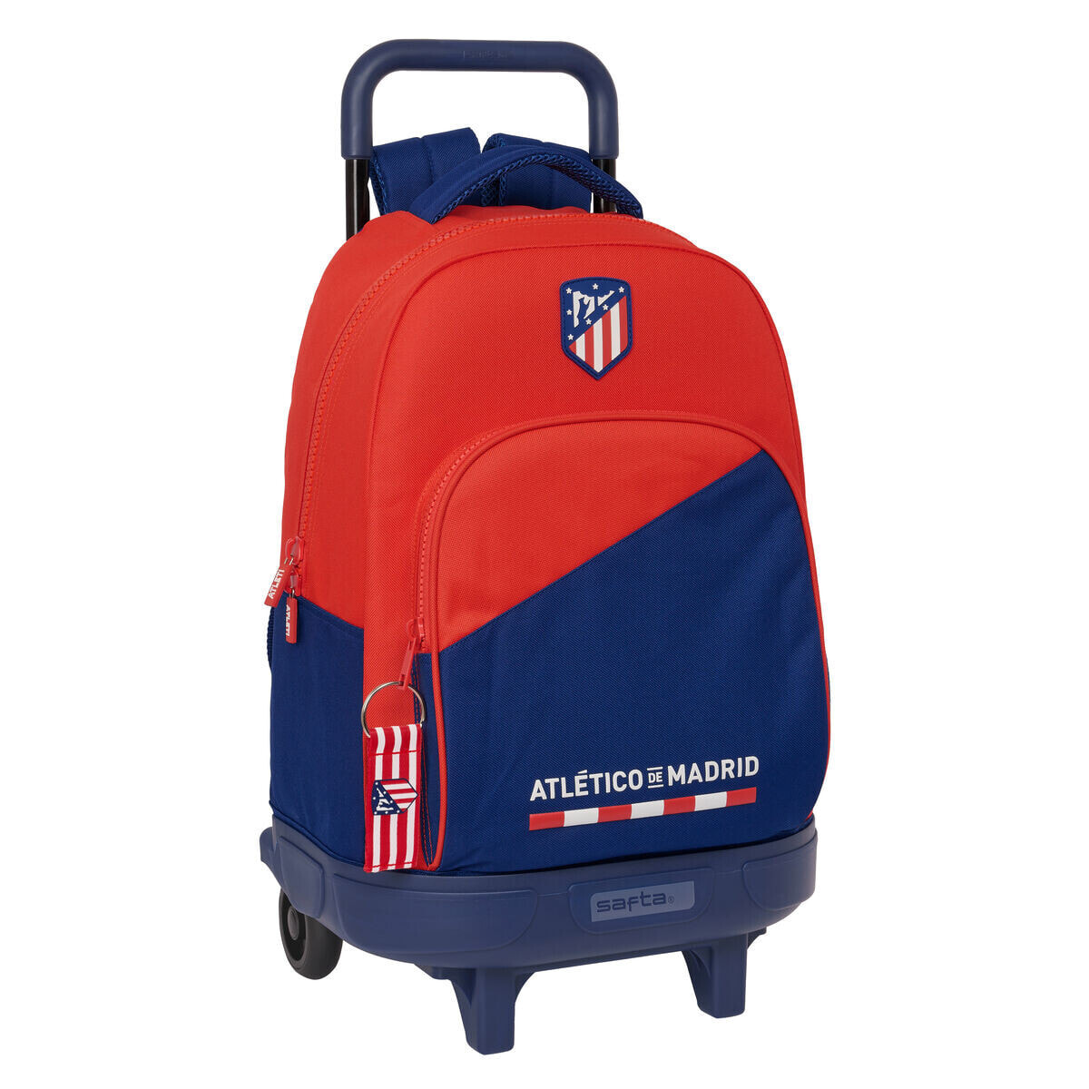 School Rucksack with Wheels Atlético Madrid Blue Red 33 X 45 X 22 cm