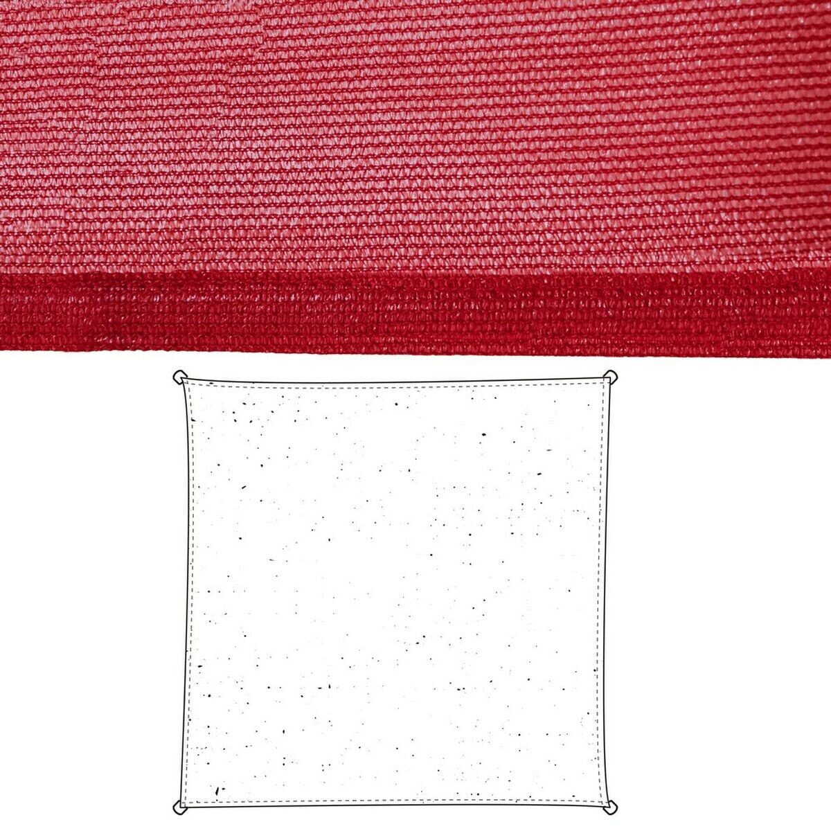 Shade Sails Awning Cherry Polyethylene 500 x 500 x 0,5 cm