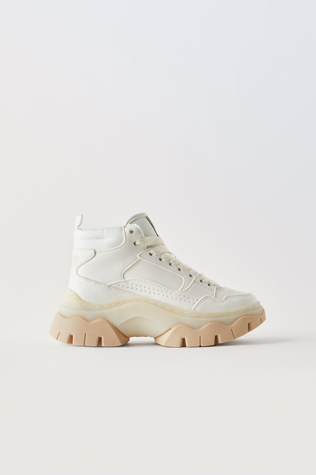 Chunky sole high-top sneakers