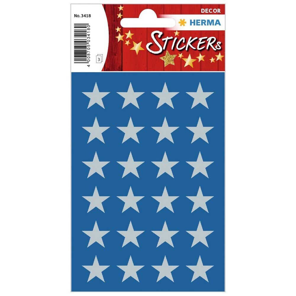BANDAI Sticker Decor Stars 5 Spikes Silver Ø15