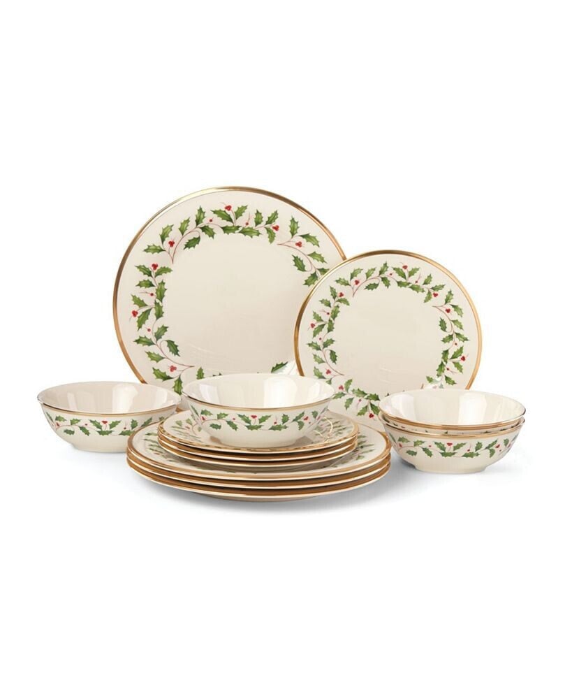 Lenox holiday 12-Piece Plate & Bowl Set