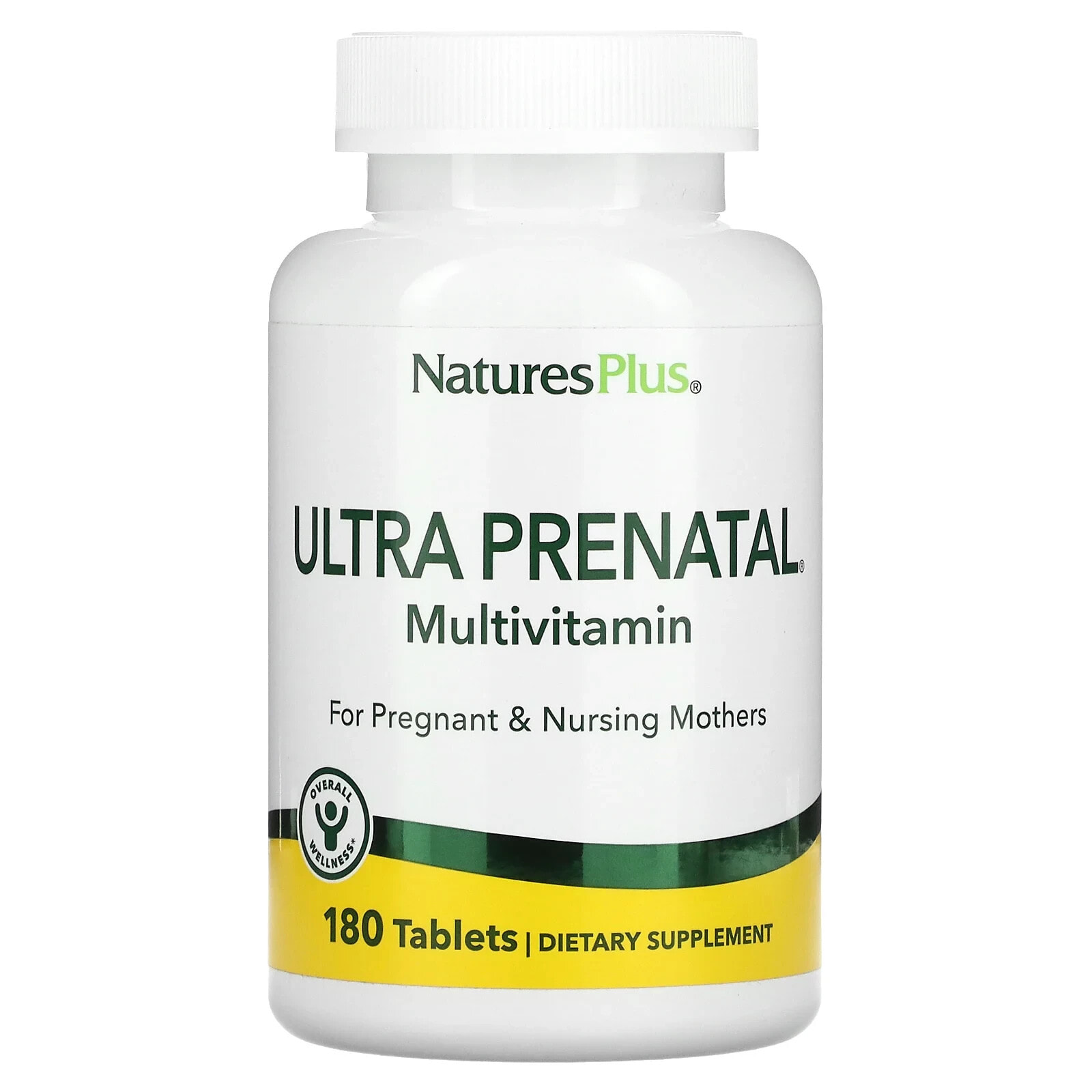 NaturesPlus, Ultra Prenatal, мультивитамины для беременных, 180 таблеток