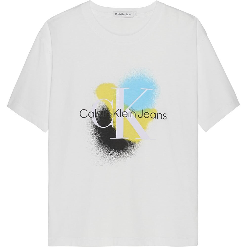 CALVIN KLEIN JEANS Placed Spray Print Short Sleeve T-Shirt