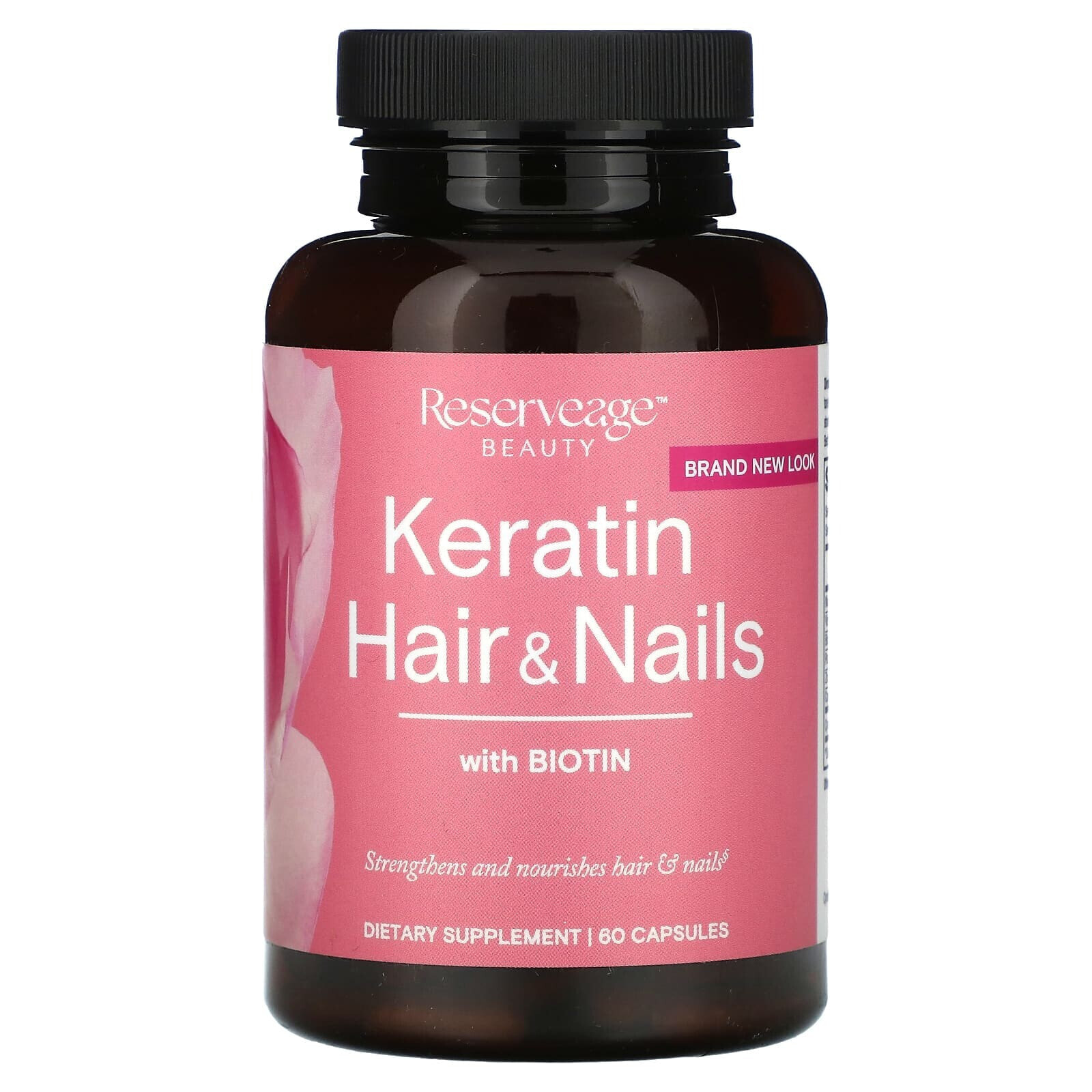 Reserveage Nutrition, Keratin Hair & Nails With Biotin, 60 Capsules