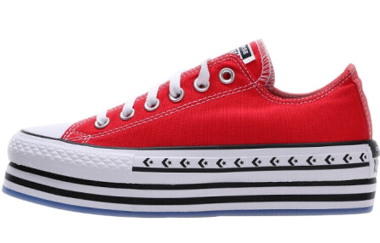 Converse Chuck Taylor All Star 防滑耐磨轻便 低帮 帆布鞋 女款 红 / Converse Chuck Taylor 566763C