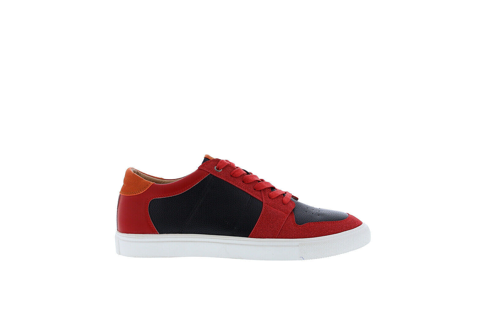 French Connection Simon FC7180L Mens Red Leather Lifestyle Sneakers Shoes 10.5