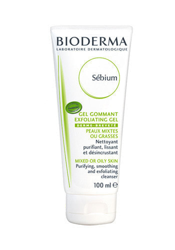 Bioderma Sebium Exfoliating Purifying Gel Очищающий и отшелушивающий гель для умывания для комбинированной и жирной кожи 100 мл