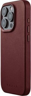 Troubadour Goods Limited Mujjo Full Leather Case - etui skórzane do iPhone 15 Pro kompatybilne z MagSafe (burgundy)