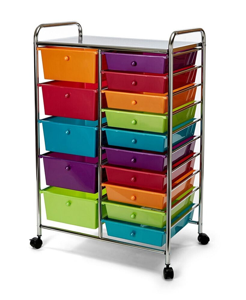 15-Drawer Organizer Cart