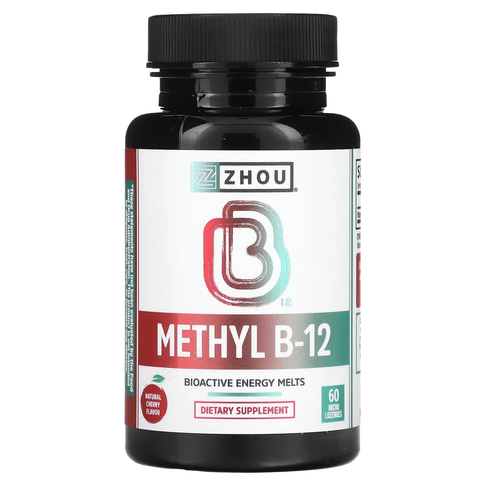 Methyl B-12, Natural Cherry, 60 Micro Lozenges