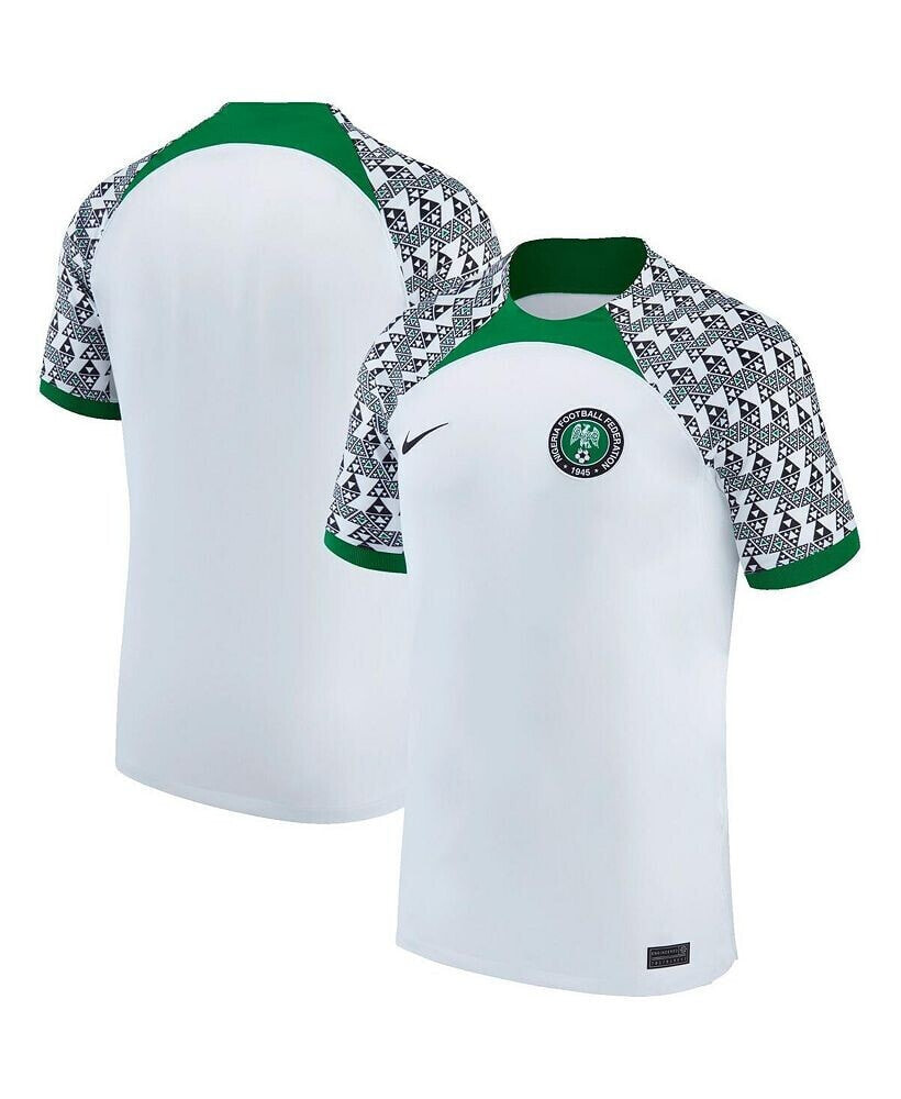 Nike big Boys White Nigeria National Team 2022/23 Away Breathe Stadium Replica Blank Jersey