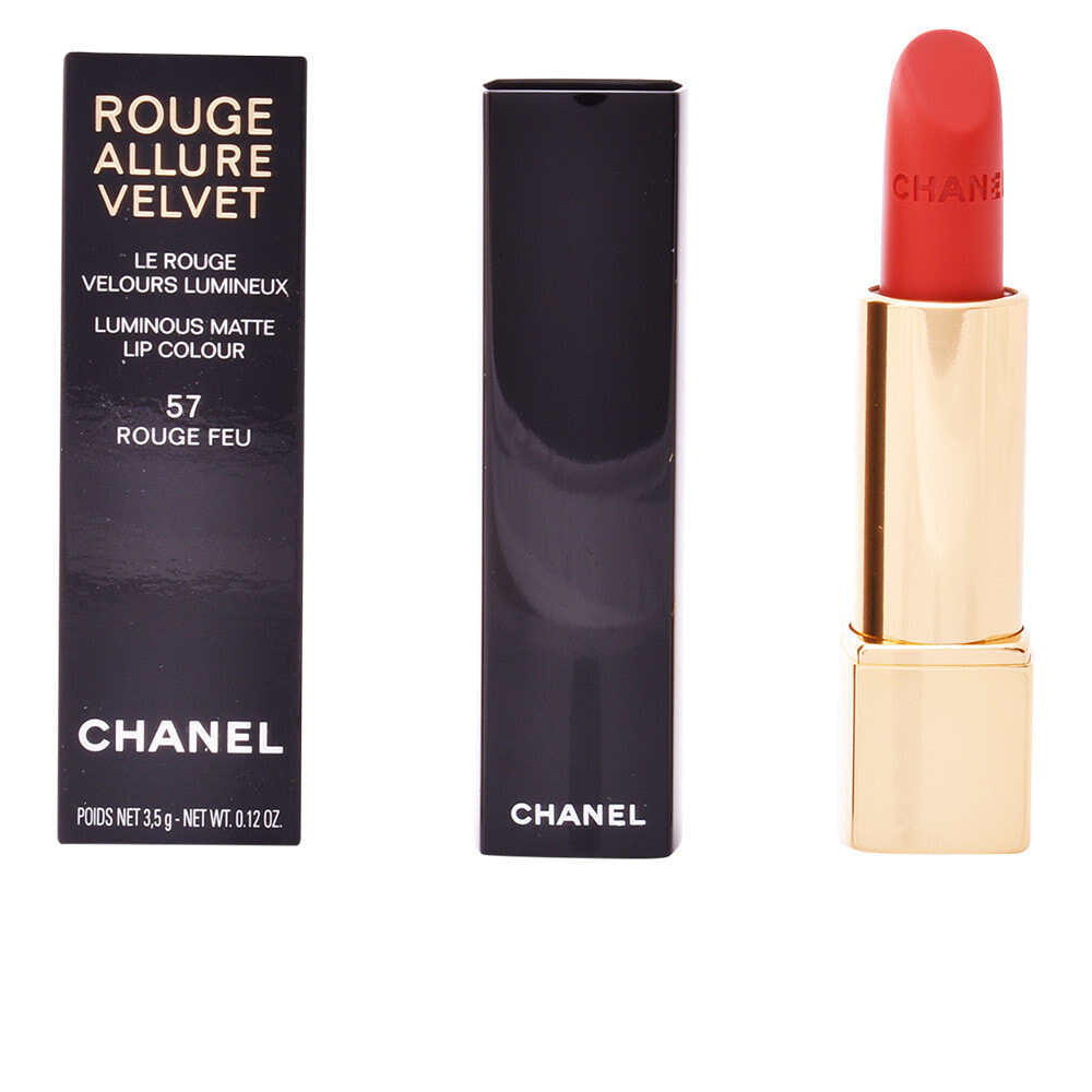Chanel Rouge Allure Velvet 57 Rouge Feu Бархатистая мягкая губная помада с  матовым покрытием 3,5 г губная помада V22511494Объем: 3.5 г купить по  выгодной цене в интернет-магазине  с доставкой