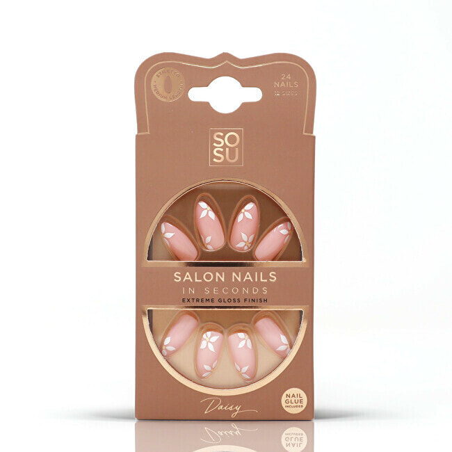 Artificial nails Daisy (Salon Nails) 24 pcs