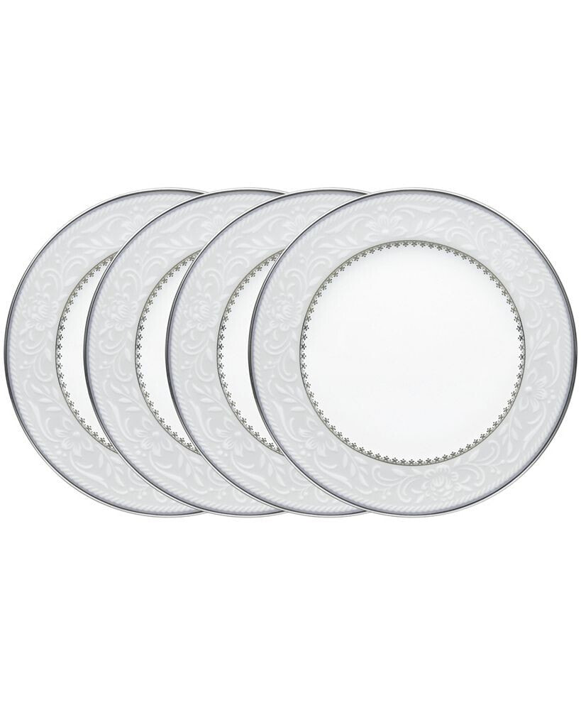 Noritake brocato Set of 4 Bread Butter and Appetizer Plates, Service For 4