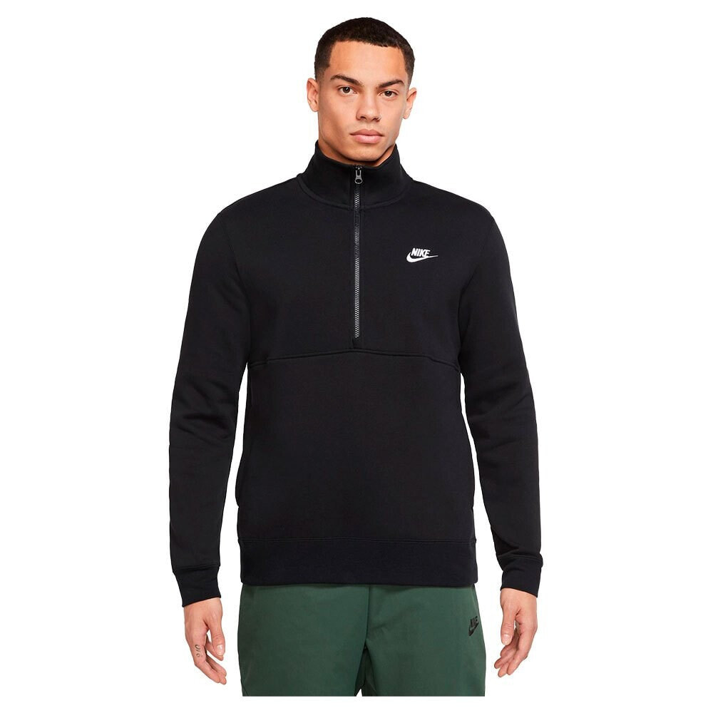 NIKE Sportswear Club Brushed-Back Long Sleeve T-Shirt