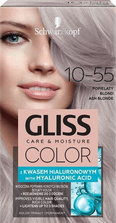 Краска для волос Schwarzkopf Krem koloryzujący do włosów Gliss Color 10-55 Popielaty Blond