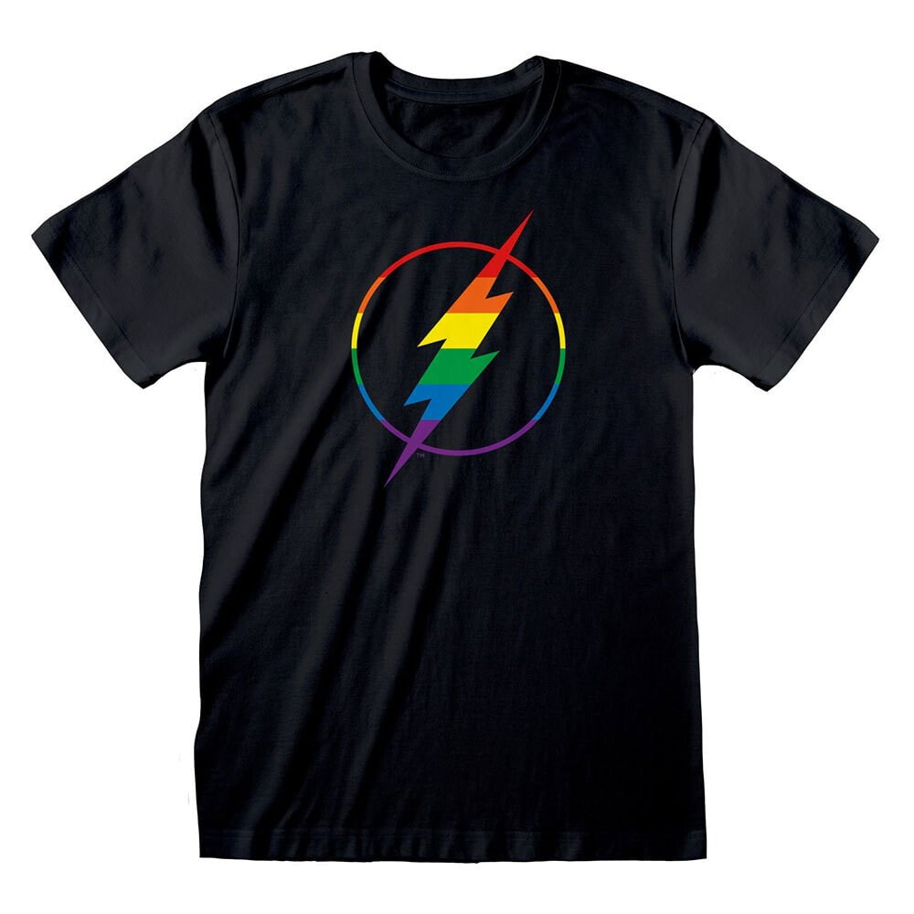 HEROES Official Dc Flash Logo Pride Short Sleeve T-Shirt