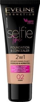 Eveline Selfie Time Foundation & Concealer Тональная основа и консилер 2 в 1 30 мл