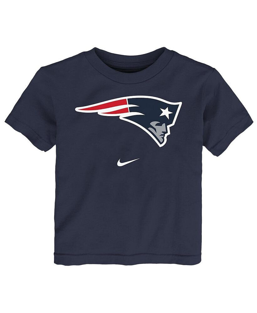 Nike toddler Boys and Girls Navy New England Patriots Logo T-shirt