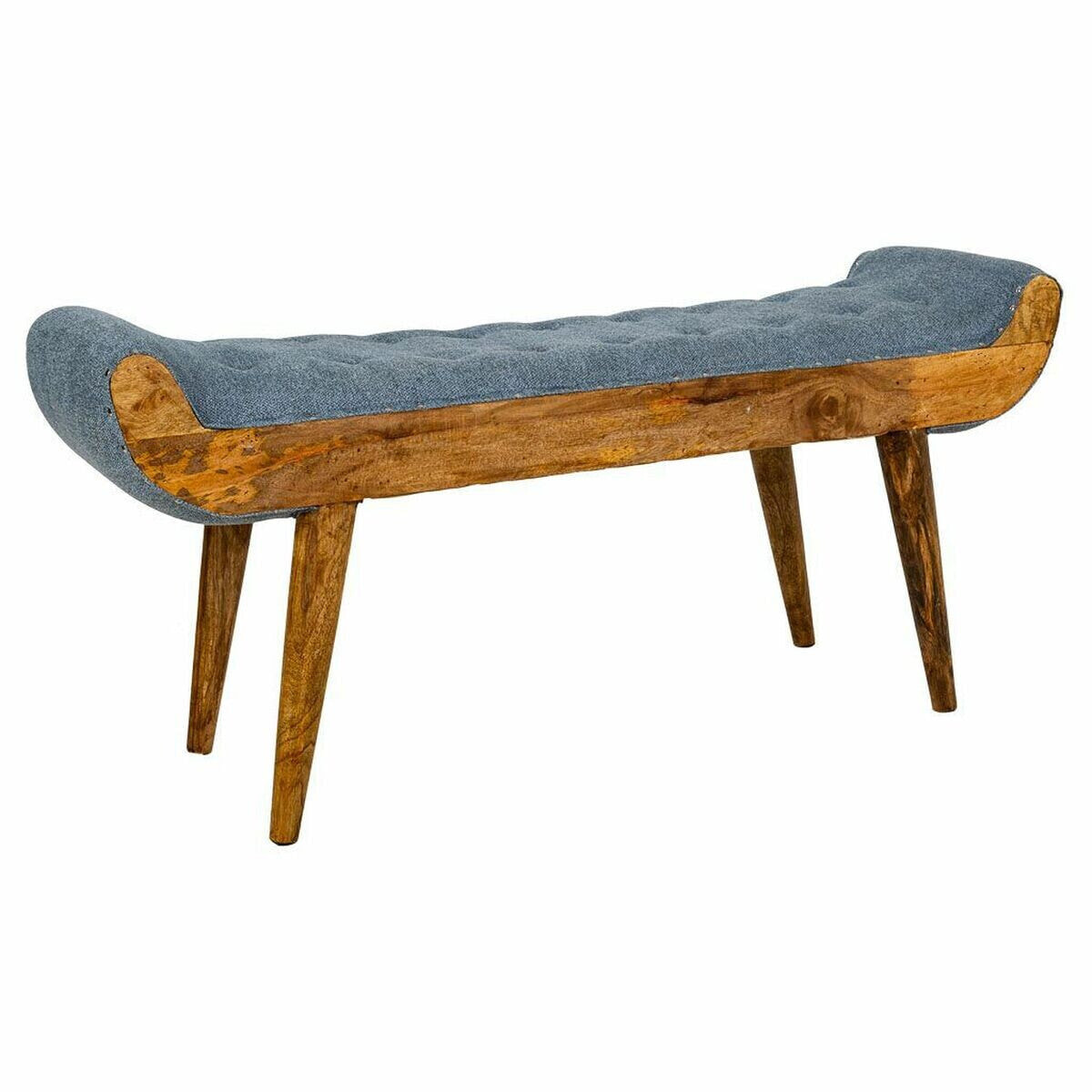 Bench Alexandra House Living Canvas Mango wood 51 x 38 x 125 cm