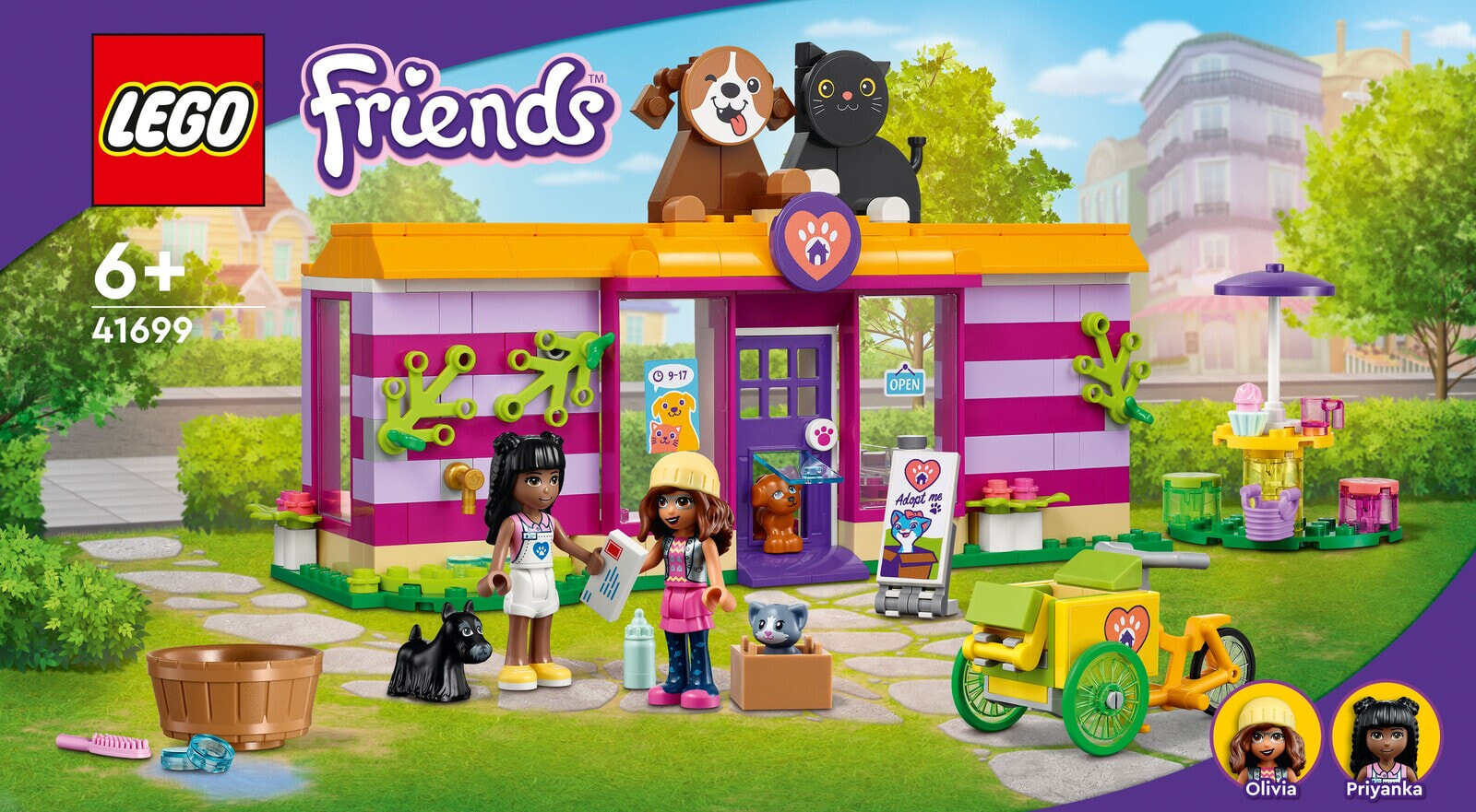 Конструктор LEGO Friends 41699 Кафе-приют для животных цвет разноцветный —  купить недорого с доставкой, 16120222