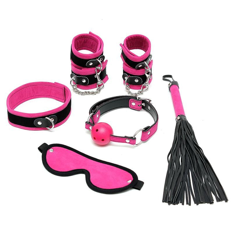 Набор для БДСМ Rimba Bondage Play Complete Restraint Set 6 Pieces Pink