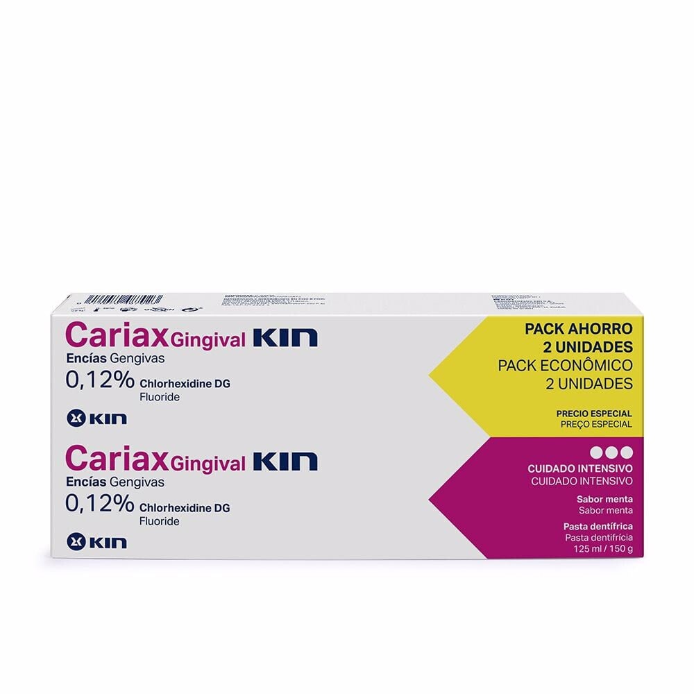 Зубная паста Kin CARIAX GINGIVAL PASTA DENTÍFRICA set 2 pz