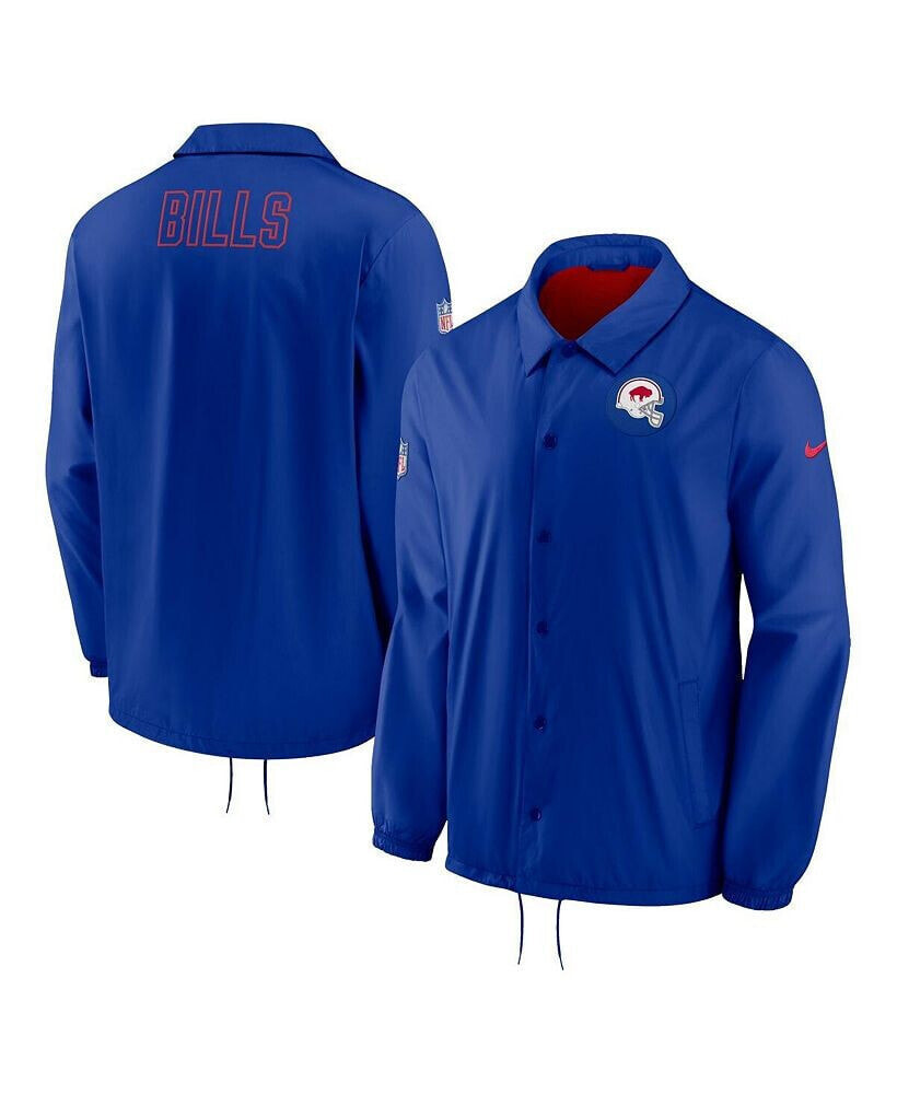 Nike men's Royal Buffalo Bills Sideline Coaches Performance Full-Snap Jacket