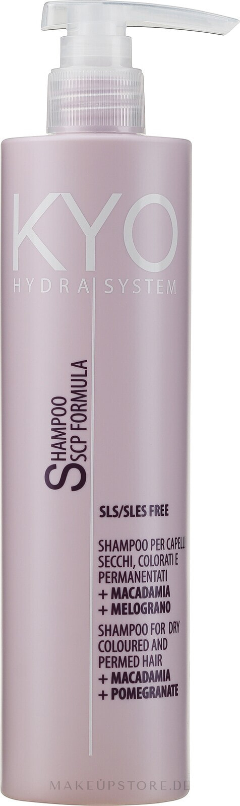 Shampoo für trockenes, coloriertes und dauergewelltes Haar - Kyo Hydra System Shampoo For Dry Coloured And Permed Hair