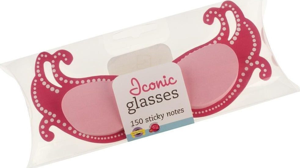 Thinking Gifts Glasses - pink sticky notes