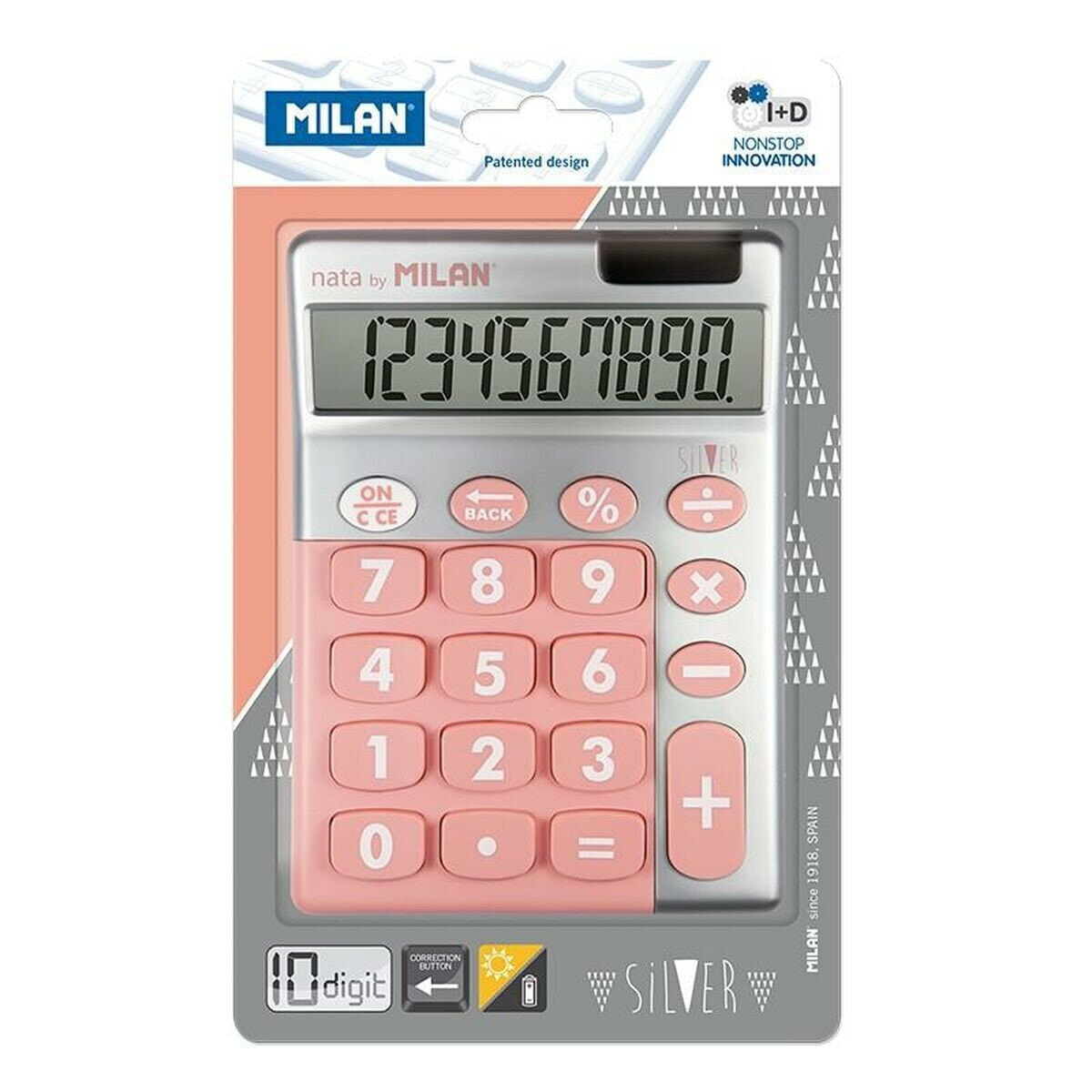 Calculator Milan Pink Plastic 14,5 x 10,6 x 2,1 cm