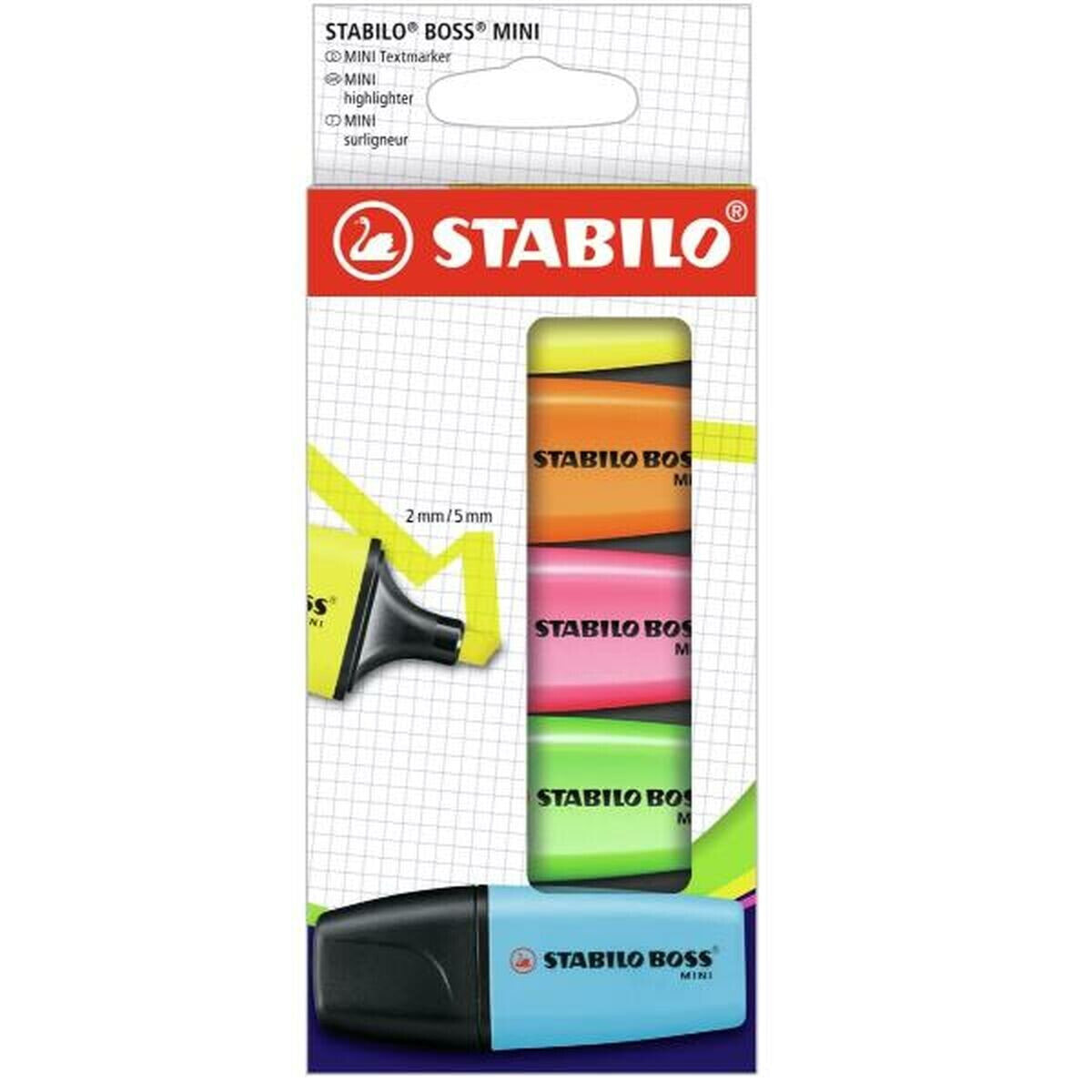 Highlighter Stabilo 07/5-2-01 Multicolour 5 Pieces