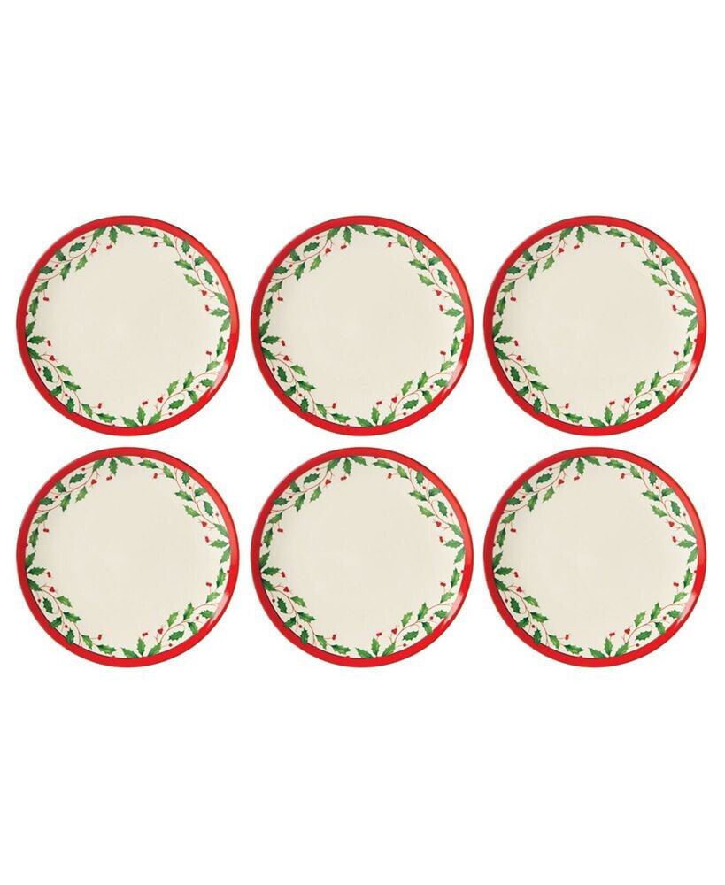 Lenox holiday Accent Plate, Set of 6