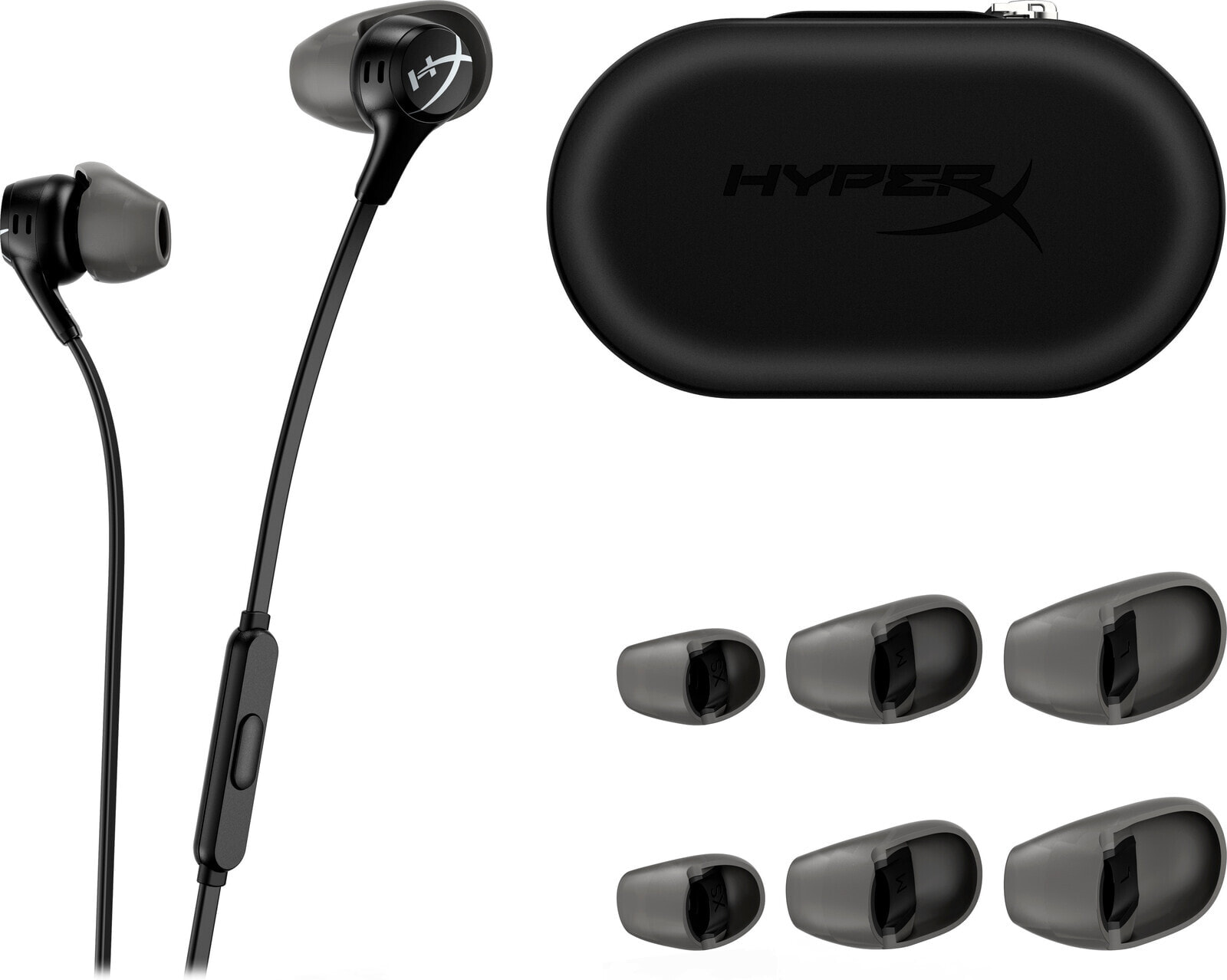 HP HyperX Cloud Earbuds II Black - Wired - 20 - 20000 Hz - Gaming - 20 g - Headset - Black