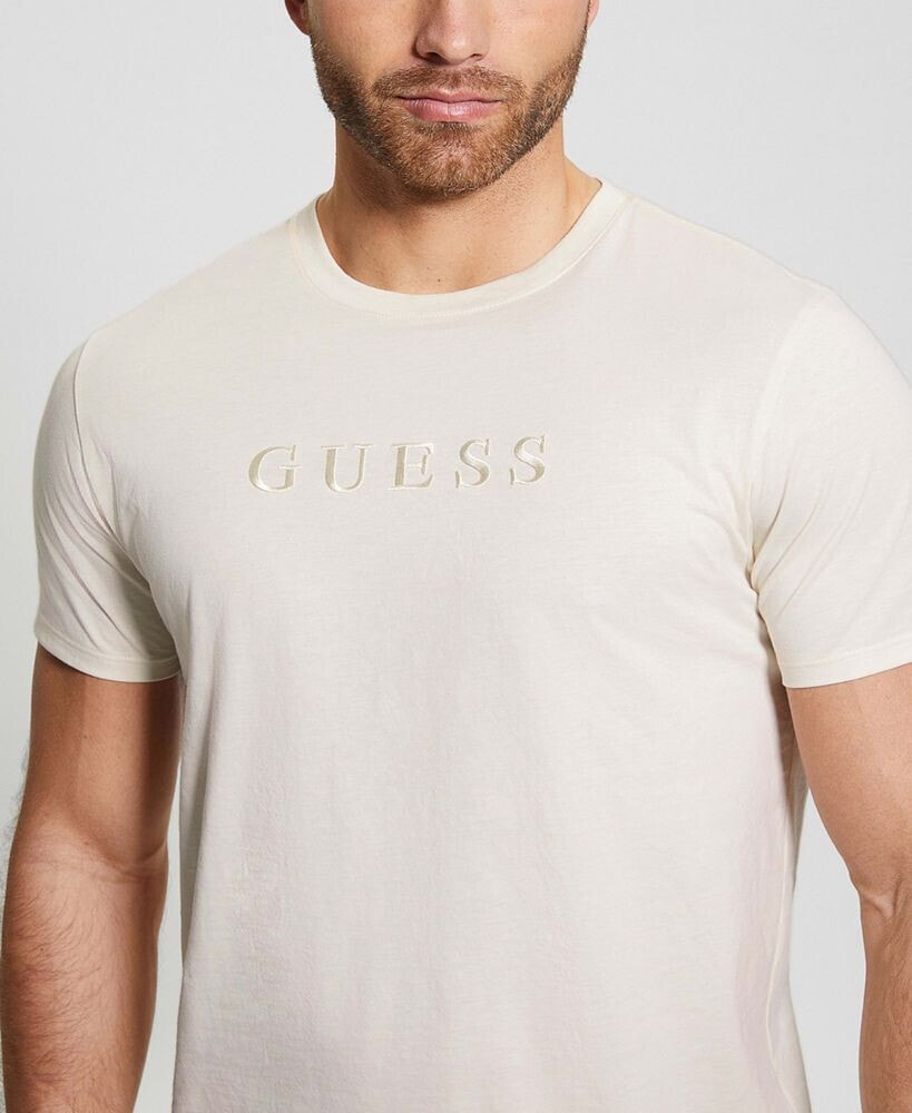 GUESS men's Embroidered Logo Short Sleeve T-shirt