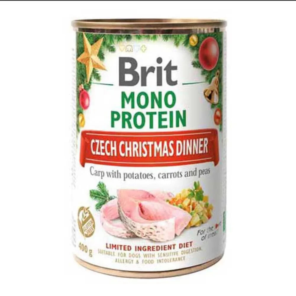 BRIT Mono Protein Czech Christmas Evening 400g Wet Dog Food