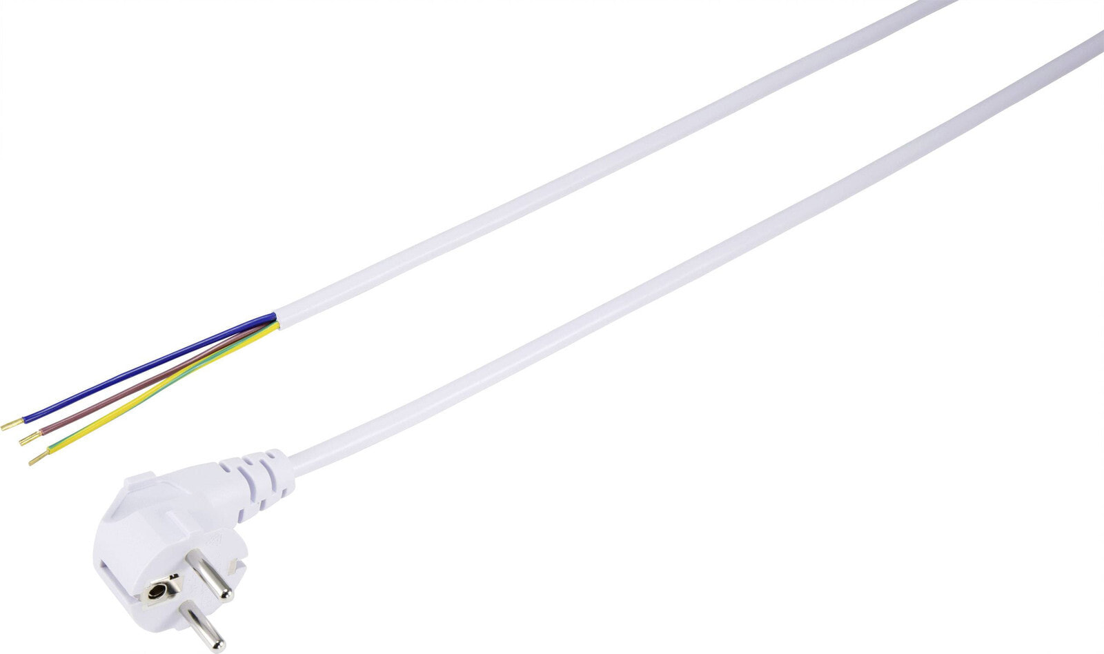 BASETech XR-1638080 кабель питания Белый 2 m Силовая вилка тип F