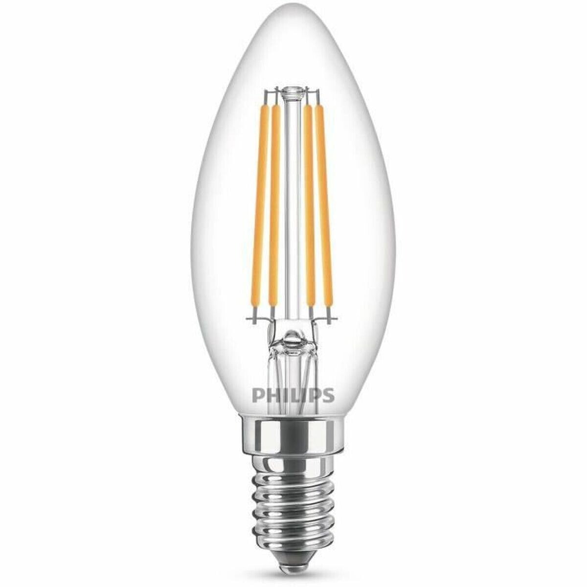 Candle LED Light Bulb Philips Equivalent E14 60 W White E (2700 K)