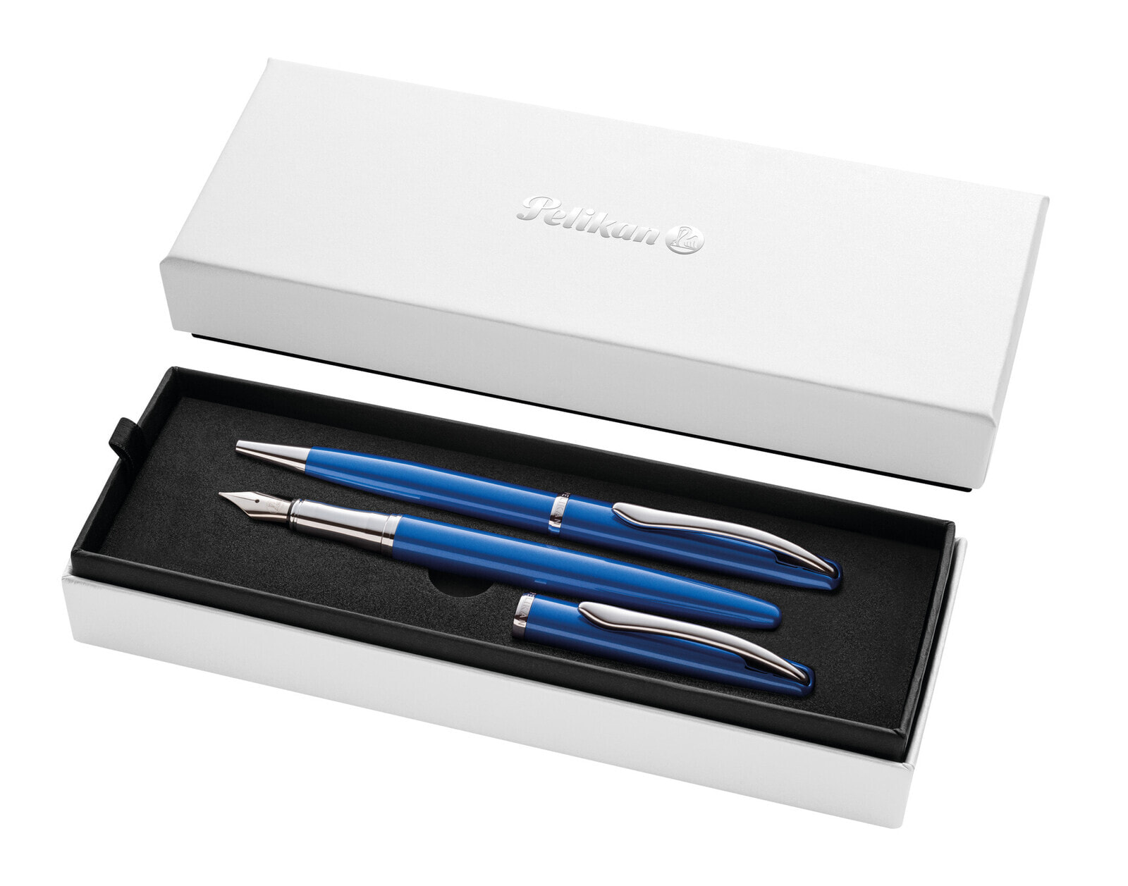 Jazz Noble Elegance - Blue - Silver - 2 pc(s) - Ballpoint pen + Fountain pen