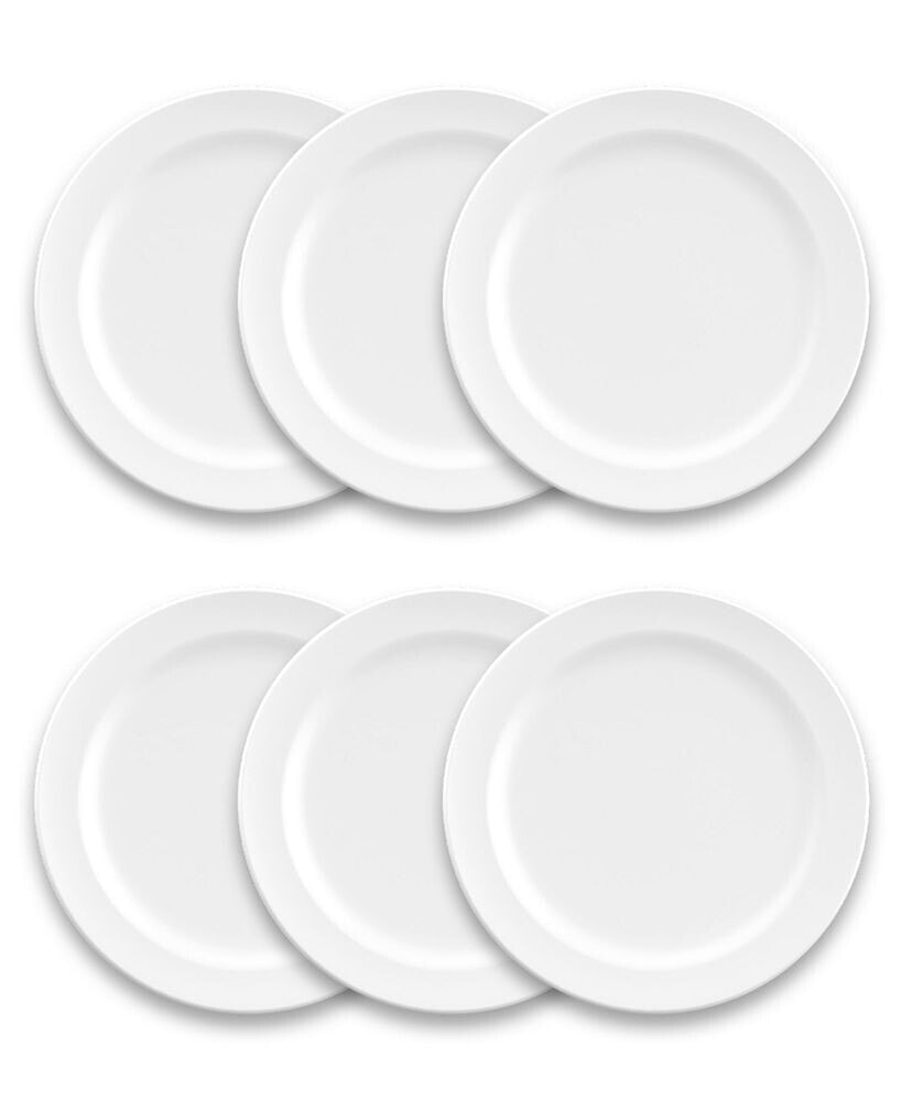 Melamine Edge Matte  Dinner Plate Set of 6