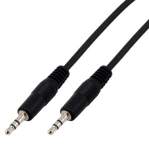MCL Cable jack 3.5mm male stereo - 3.5mm - 3.5mm - 5 m - Black