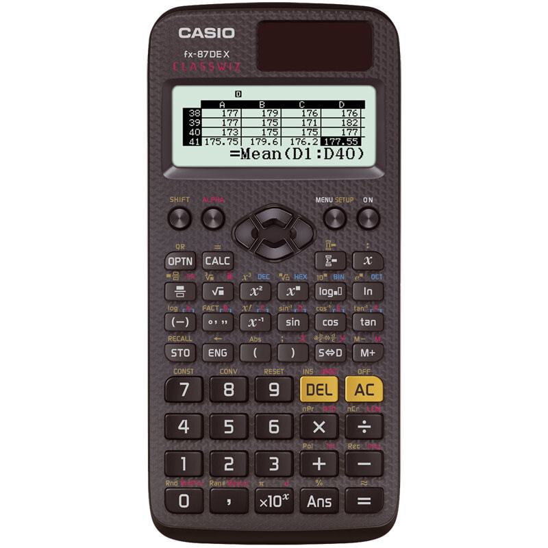 Casio FX-87DE X калькулятор Карман Научный Черный